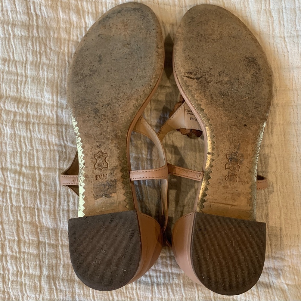 Tory‎ Burch Rose Pink Leather Sandals Size 8.5M - Picture 8 of 9